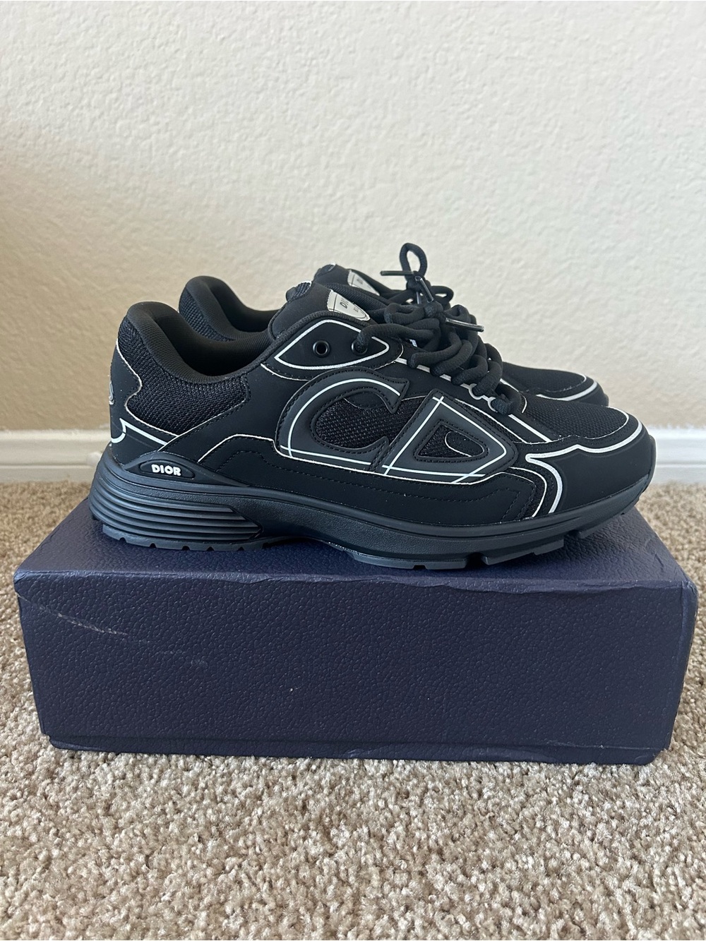 Dior Black B30 All Black Mens Size 11